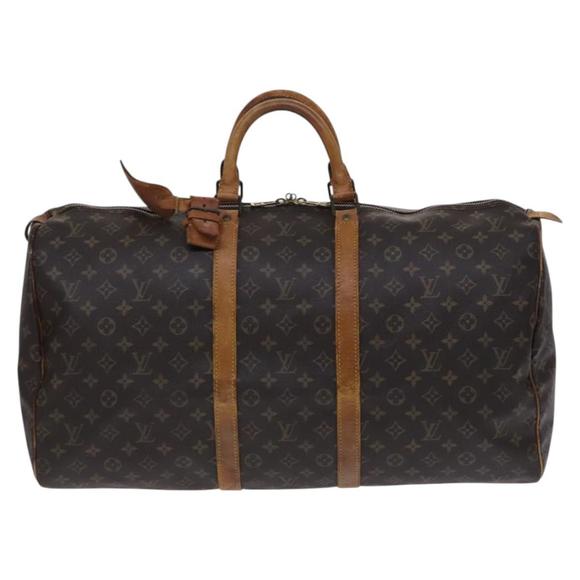 LOUIS VUITTON Monogram Keepall 55 Boston Bag M41424 LV Auth EC703 - Picture 13 of 16
